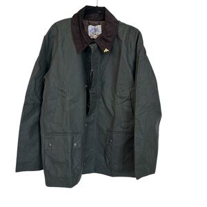 John Partridge England Mens Heathland Sage British Waxed Cotton Jacket Sz XL NWT